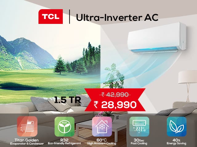 TCL 1.5 TR Ultra-Inverter smart AC now available on Pai International at INR 28,990